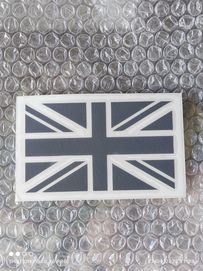 Black Union Jack Great Britain Flag лепенка стикер за автомобил кола