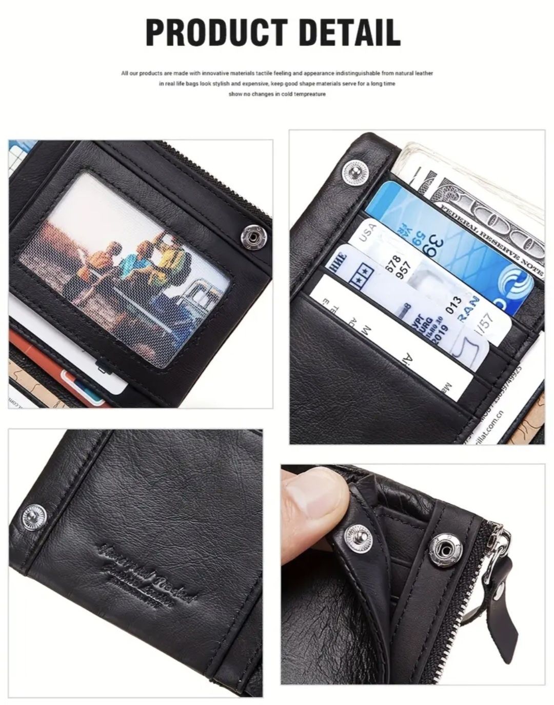 Портфейл HUMERPAUL с RFID защита против кражба на инфо от д. карти