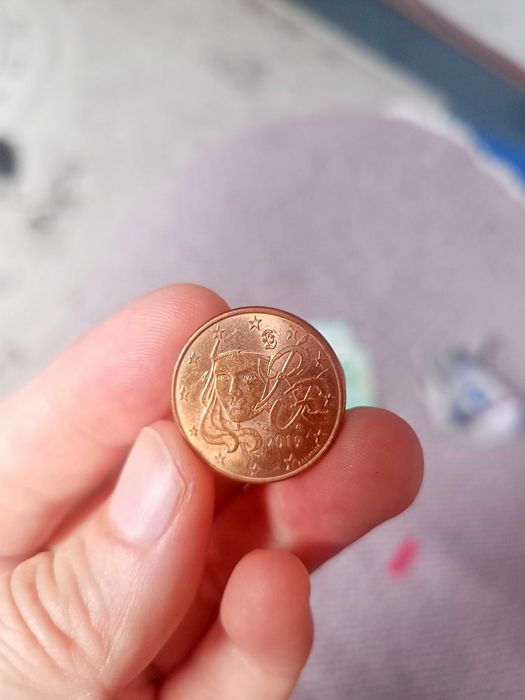 Евроценты 10, 5, 2, 1, Франция, монеты