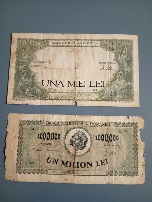 Bancnote vechi romanesti