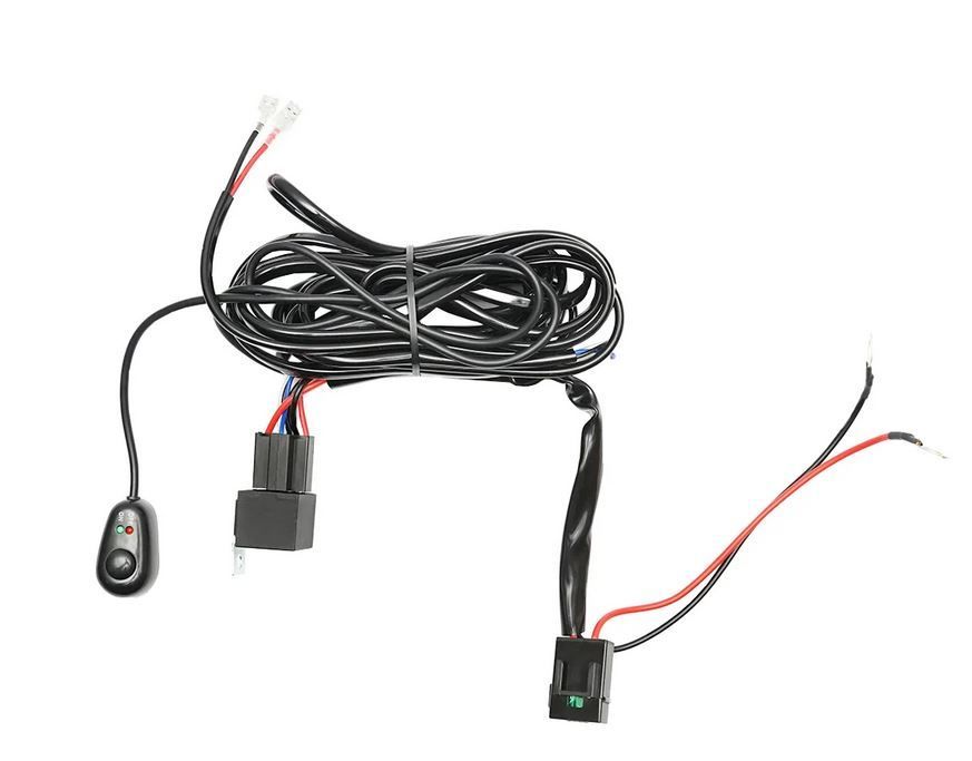 Cablaj pentru proiectoare, DC 12V, cu comutator, releu si siguranta 30A