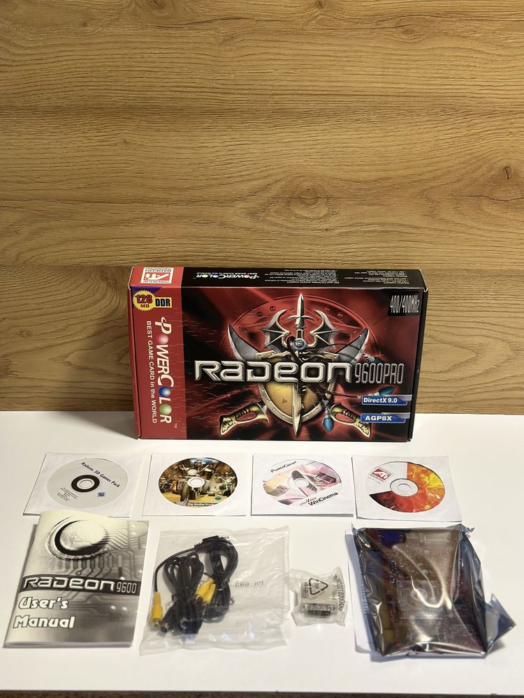 RADEON 9600 Pro AGP Noua In Cutie Sigilata Retro Pc Placa Video Ati