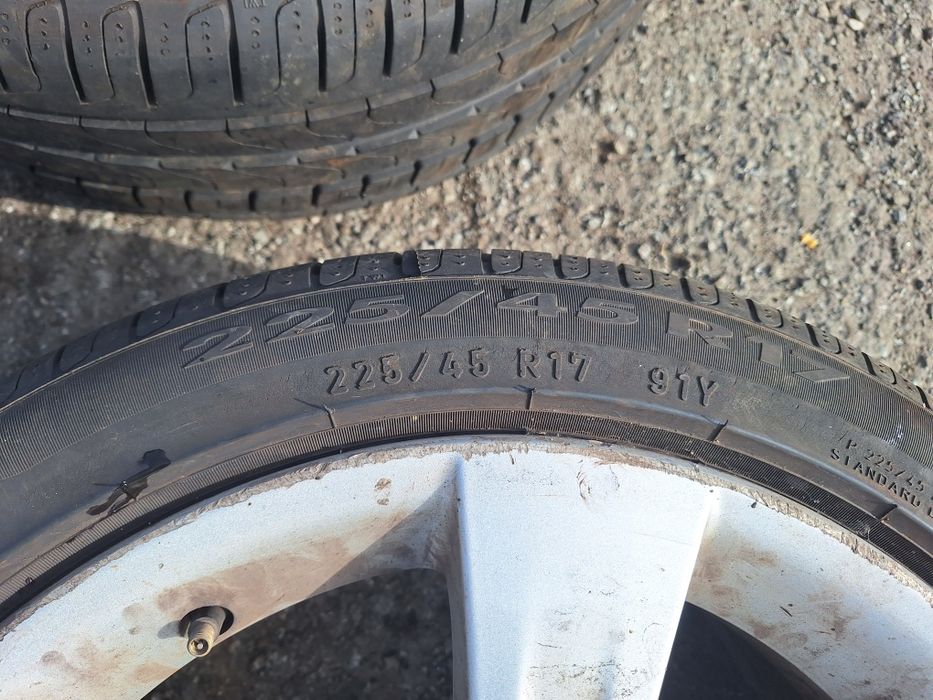 Jante r17 bmw e90/91 + cauciucuri vara