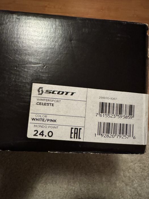 Clapari ski boots Scott Celeste W mondo 24 nou