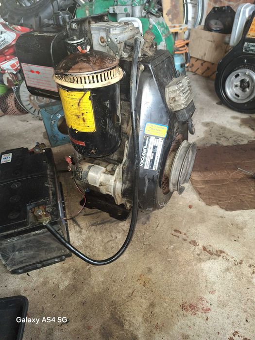 Motor Ruggerini 1  motocultor cilindru diesel pornire la automat 14 cp
