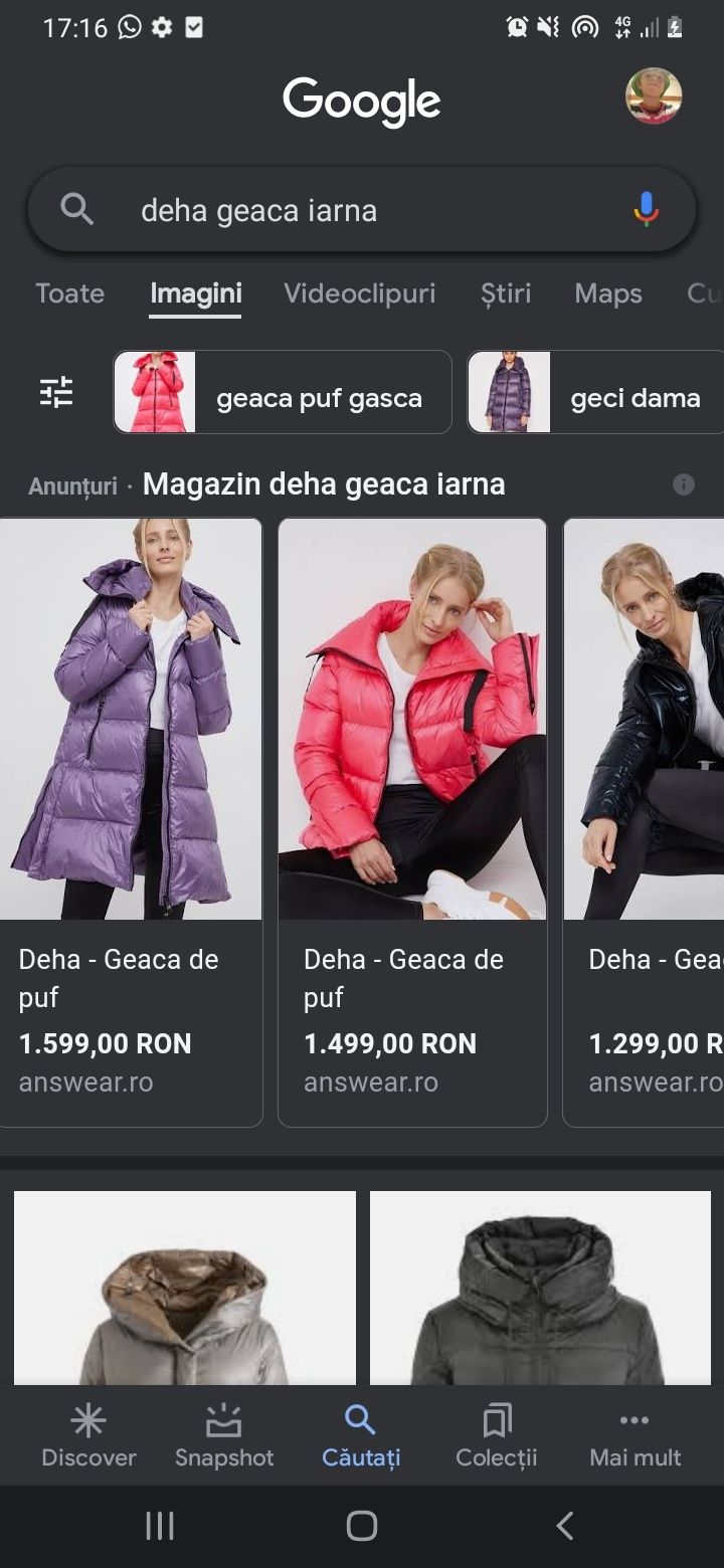 Geaca fetita DEHA, 2 ani, iarna, Super oferta!