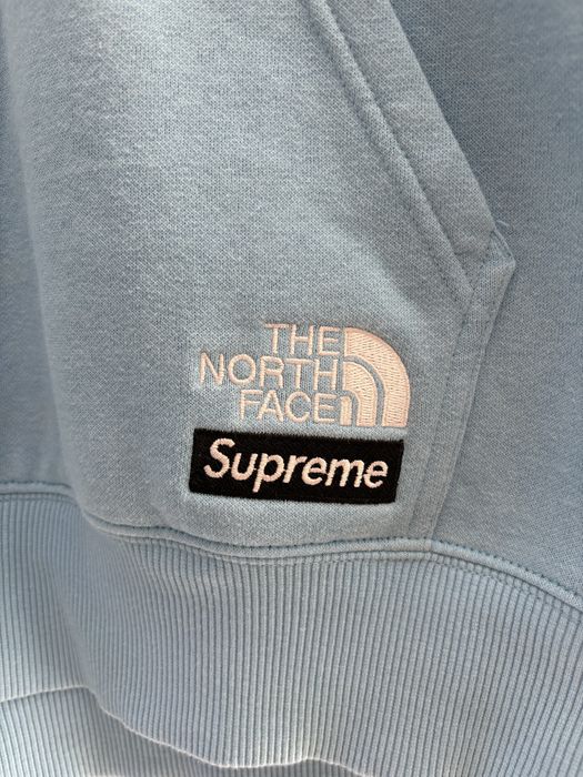 Trening Supreme x The North Face Convertible Hoodie and Pants Babyblue