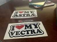 Sticker exterior Opel Vectra Astra