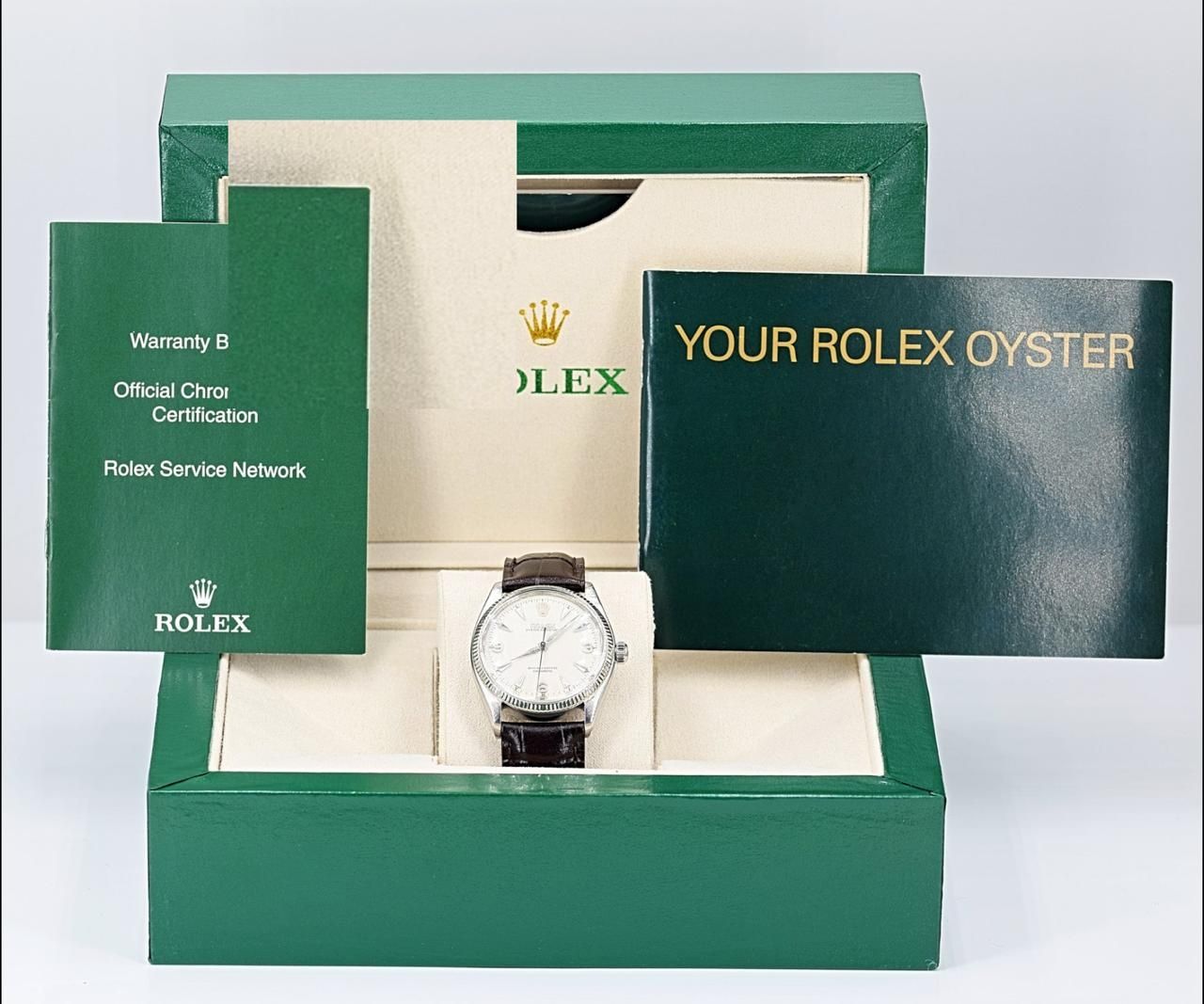 Изключителен Rolex Oyster Perpetual. Автоматичен часовник. Стомана. Бя