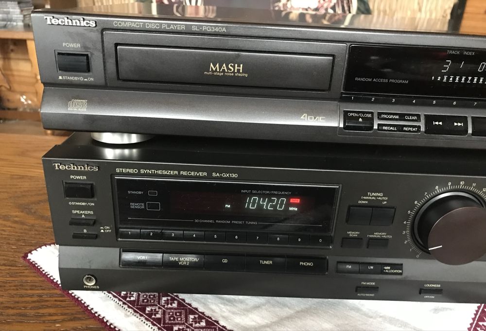 Technics-amplificator si cd player