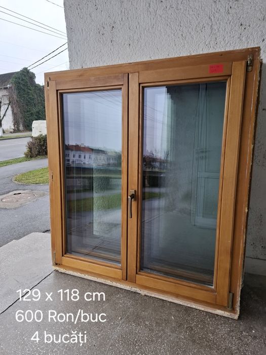 Geamuri termopan profil lemn oscilo 2 canate(4 buc)