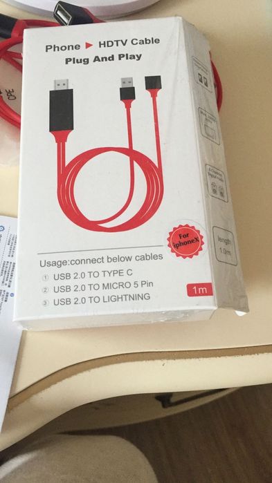 Видеокабель высокой четкости с мобильного телефона на HDMI 7штук