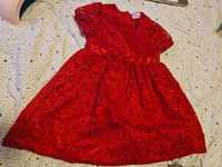 Rochie roșie cu dantela fetite Noua