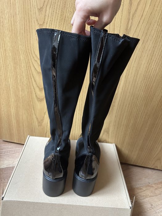 Нови черни ботуши, номер 37,5-38