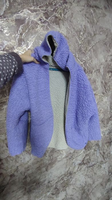 Теплая кофта двухсторонняя, флисовая, кардиган, толстовка, худи