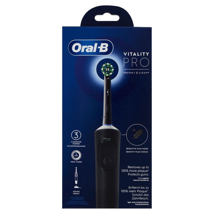 Periuță de dinți electrică reîncărcabilă Oral-B Pro Vitality, neagră