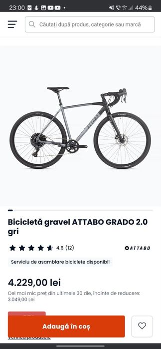 Bicicleta Attabo Gravel 28"