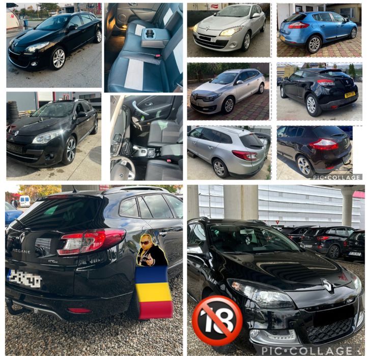 Dezmembrez piese renault megane 3 1.5dci-1.2tce bose,gt line,xenon,Led