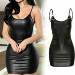Rochita Neagra Imitatie Piele Mulata
