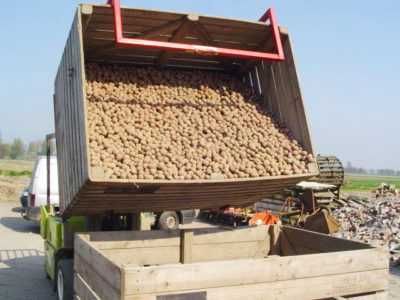 Răsturnător pentru containere cu înclinare frontală