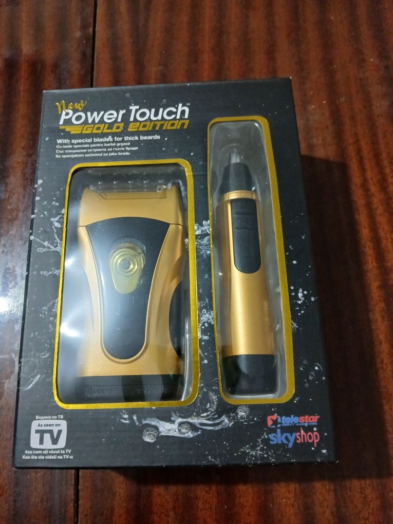 Мъжка самобръсначка  POWER TACH GOLD  и тример за нос и уши