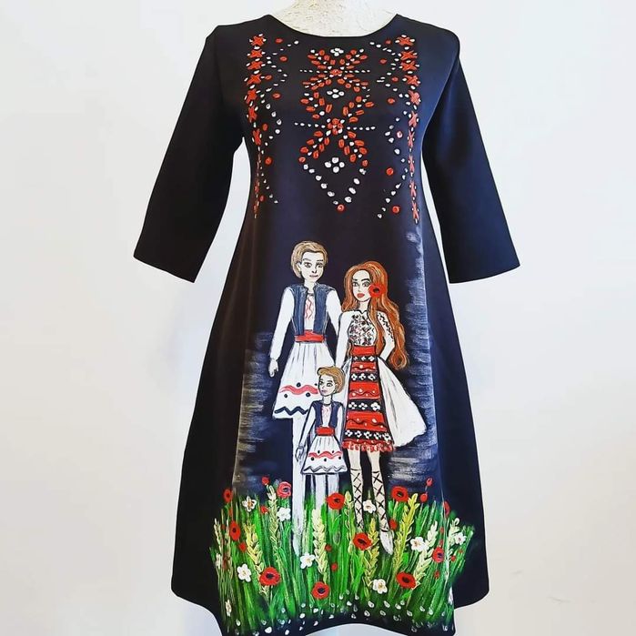 Rochie cuplu tradițional, port popular, familie