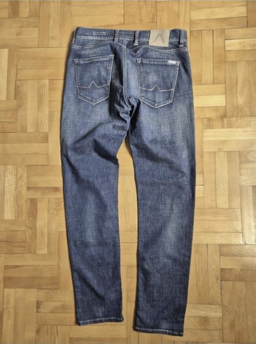 Blugi Bărbați Alberto - Handcrafted, Slim Compact Denim - W33/L32