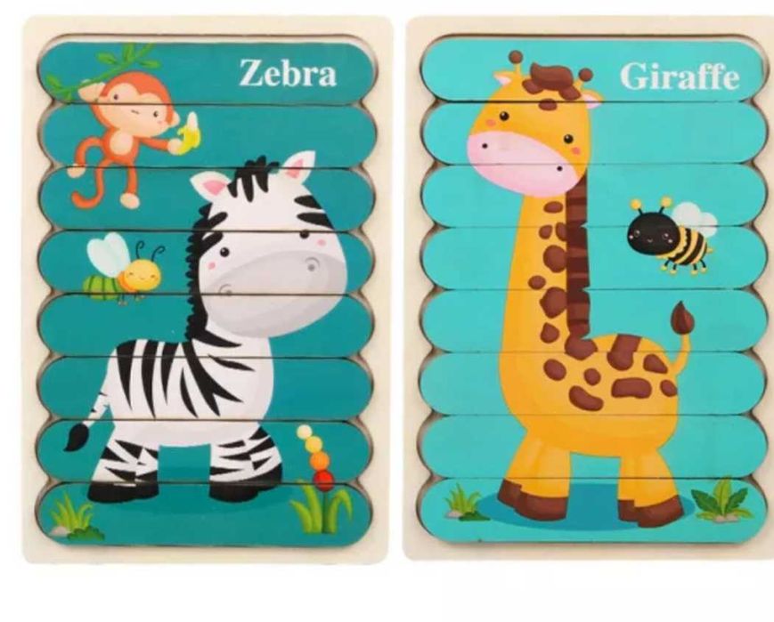 Двустранни Дървени пъзели