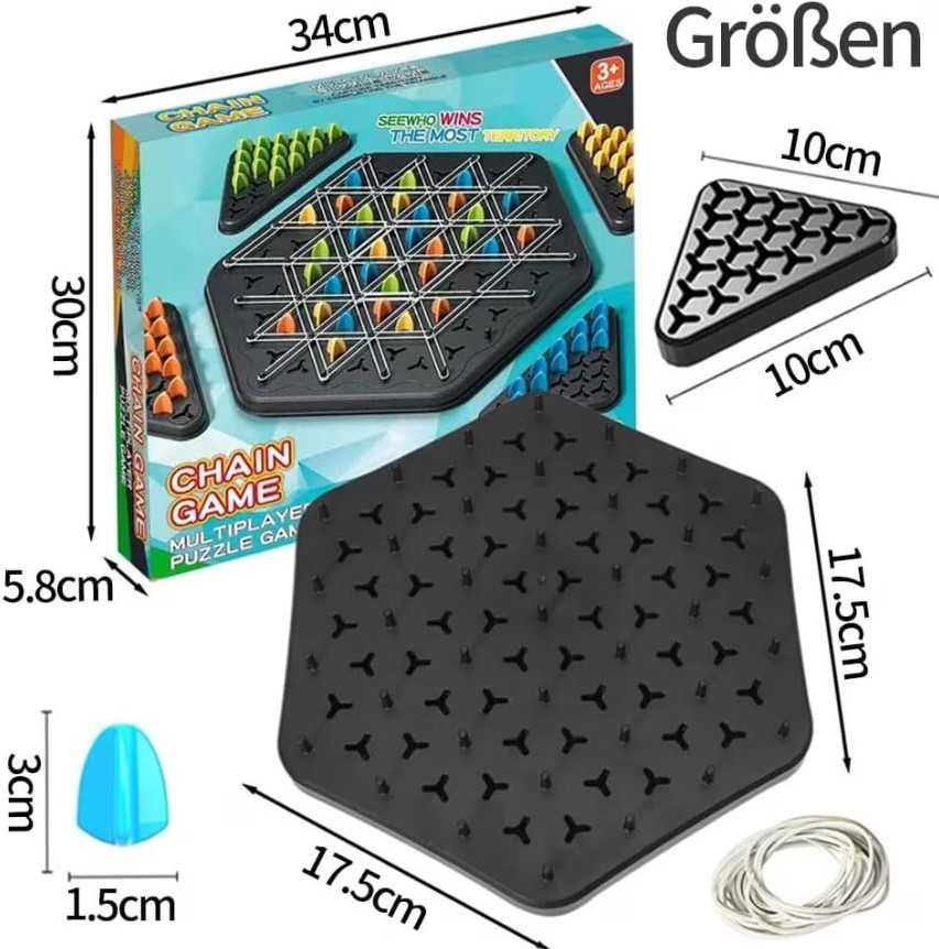 Triangle Chess - Верижна игра шах триъгълник за деца и възрастни