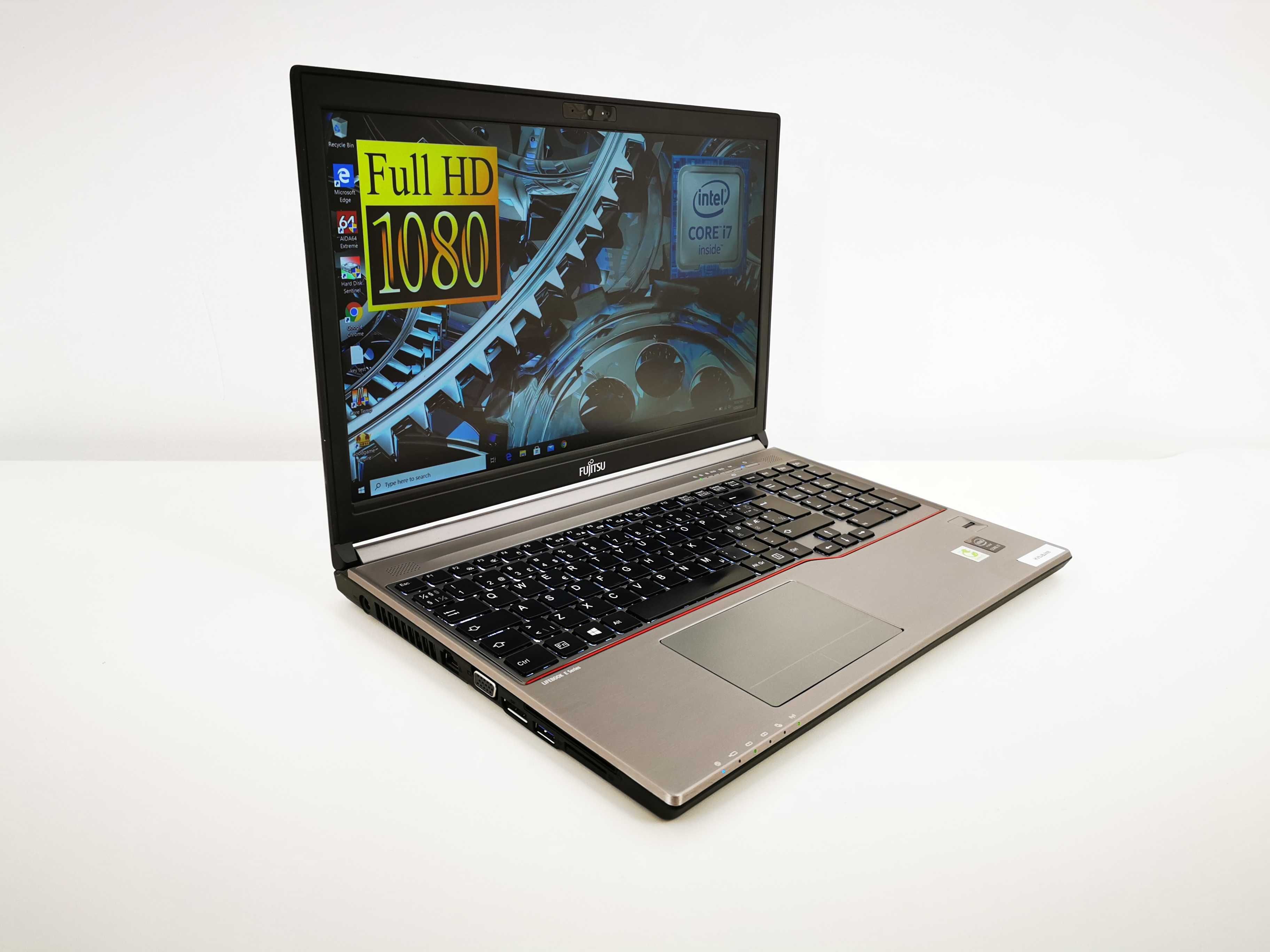 Laptop Fujitsu Siemens i7 16GB SSD SLIM  metalic . Made in JAPAN