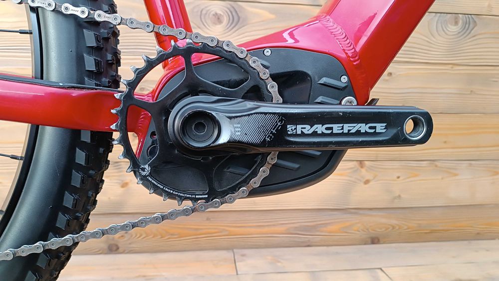 e-bike bicicleta electrica second hand Mondraker Prime R 29 rosu negru