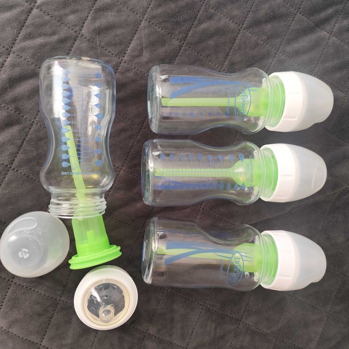 Стъклени бебешки шишета dr. Brown