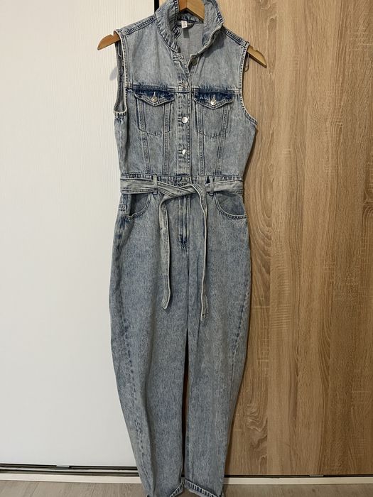 Дамски дънков гащеризон