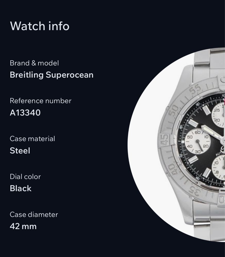 Ръчен часовник Breitling Superocean