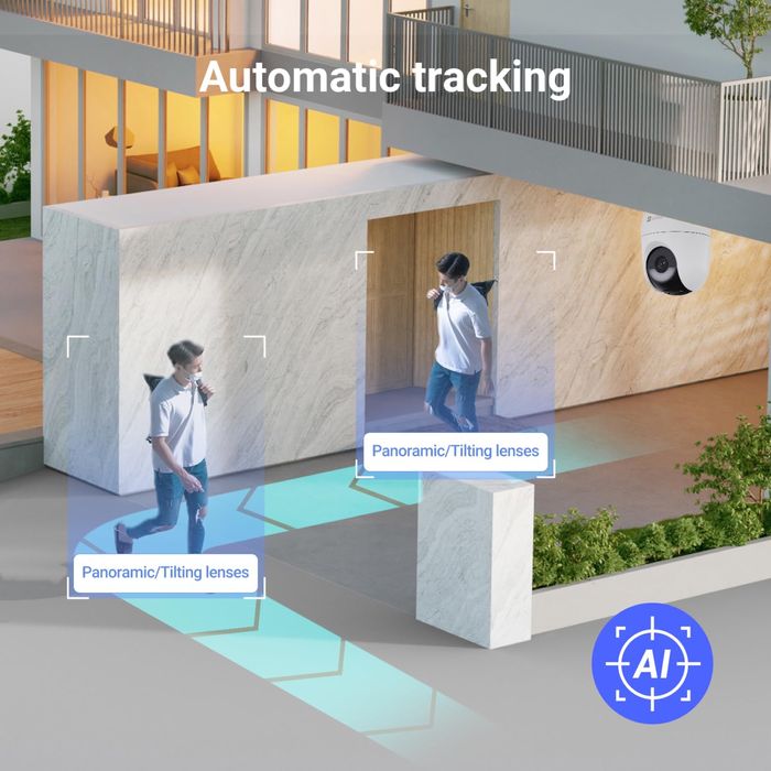 EZVIZ CB8 Lite 2K+ 360° безжична  соларна WIFI 6 камера/AOV(24/7 запис