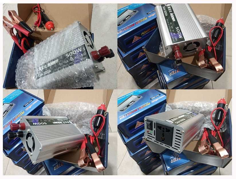 Power inverner 500W 12/220v для подключения в машину ноутбуков и др.