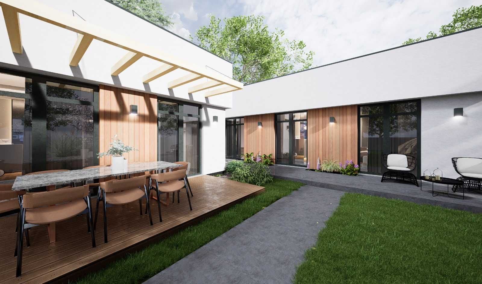Vila 4 camere, 139mp utili plus 46mp terase, Cristian, str. Nisipului