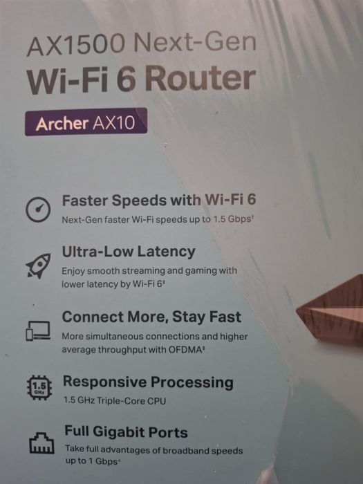 Wi-Fi 6  Router Archer AX10
