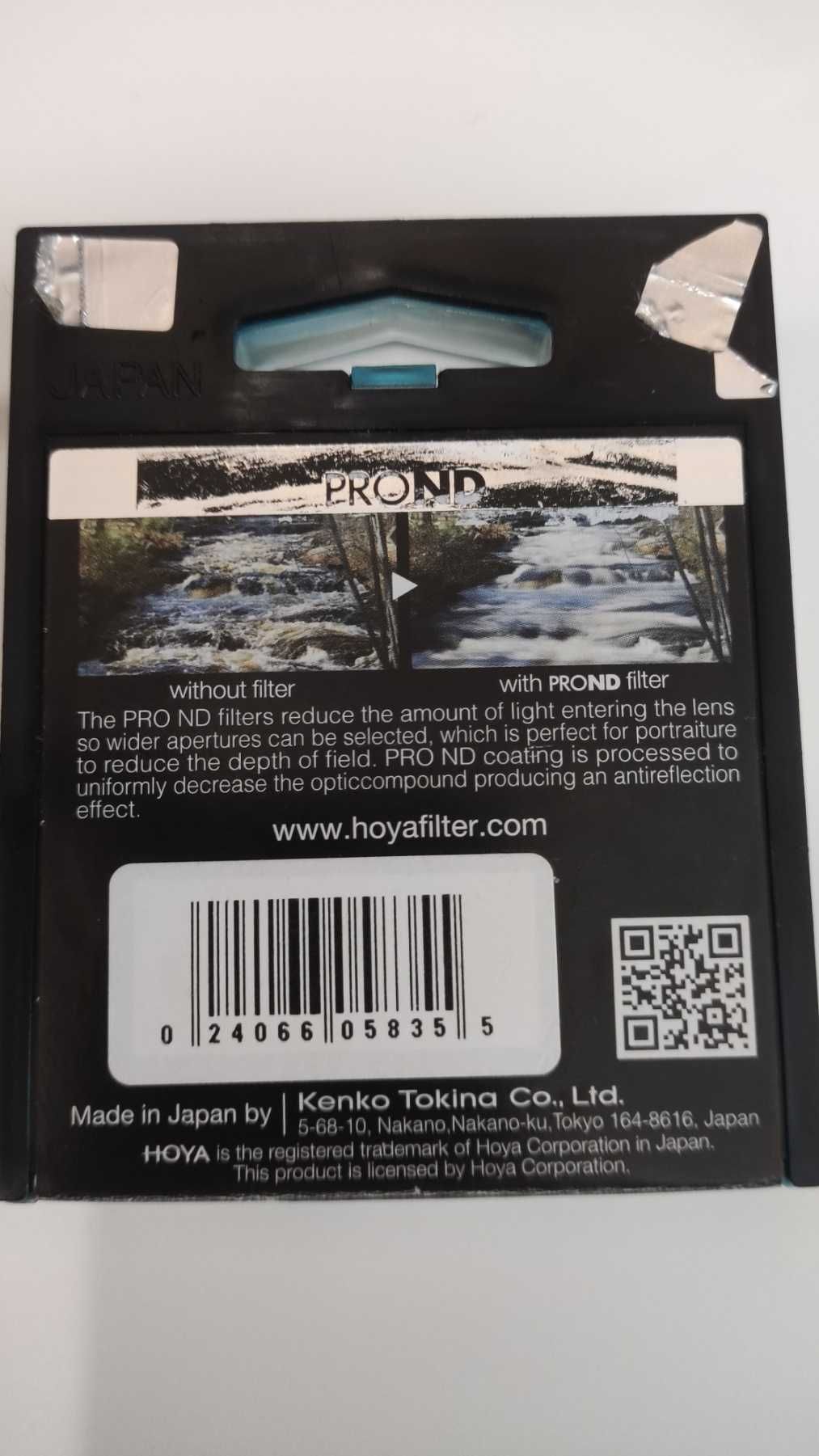 ND филтър Hoya ProND16 49mm за фото и видео