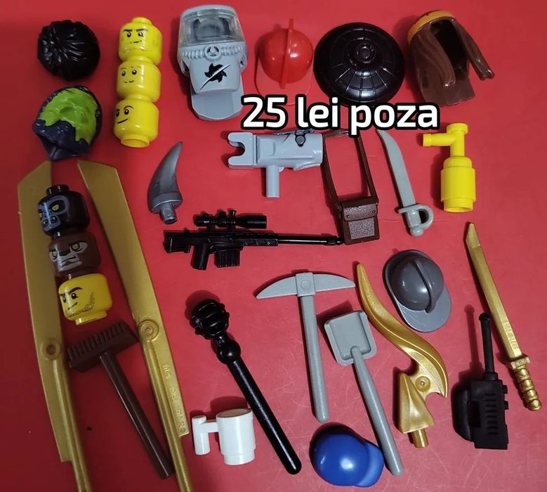 Lego vrac 7 kg pentru joaca copiilor sau omuleți Lego și accesorii