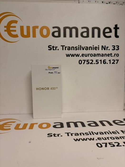 Telefon HONOR 400 5G, 256GB, 8GB RAM, Dual SIM, Midnight Black -T-
