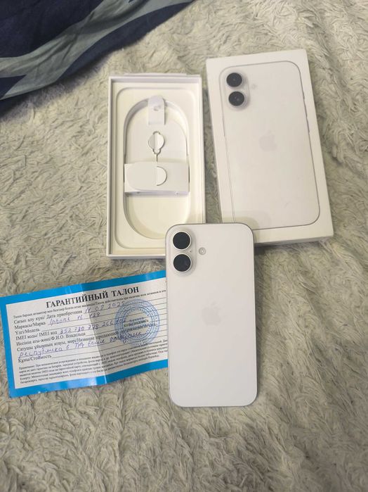 Новый 100%акб IPhone 16, айфон 16 128гб