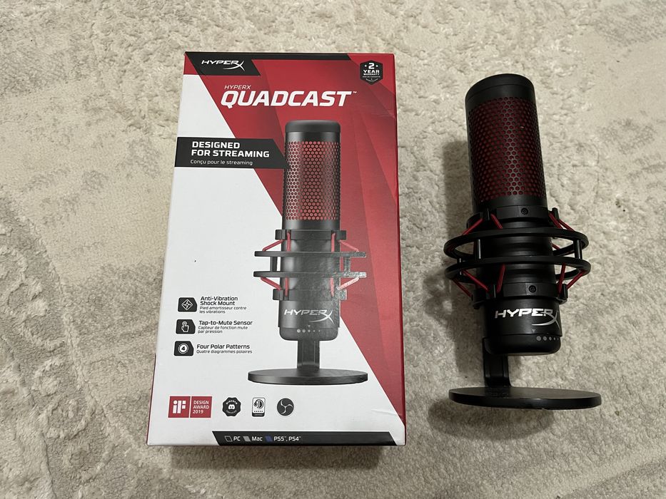 Продам микрофон HyperX QuadCast