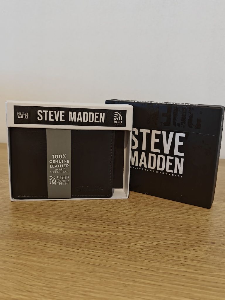 Portofel Steve Madden *original*piele naturală*cool*maro