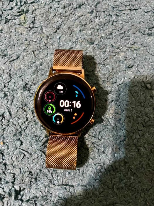 Smartwatch Huawei Watch GT 2, 42mm, Refined Gold, curea metalica