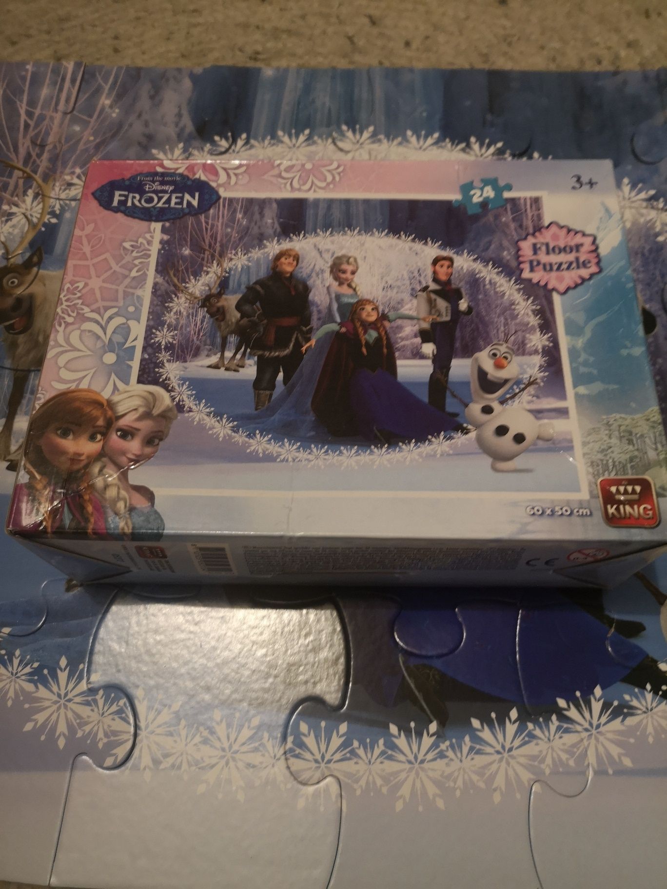 Jucarii/puzzle King floor puzzle Frozen 24 piese, 3+ani