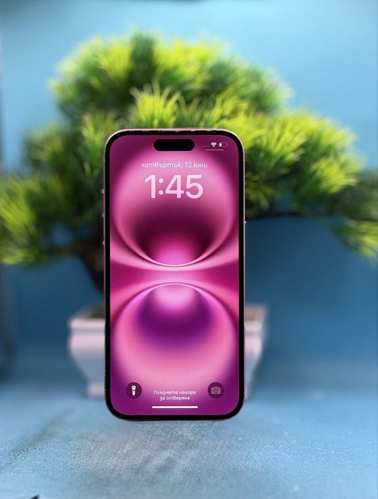 ГАРАНЦИОНЕН!!! Apple iPhone 16, 128GB, 5G, Pink