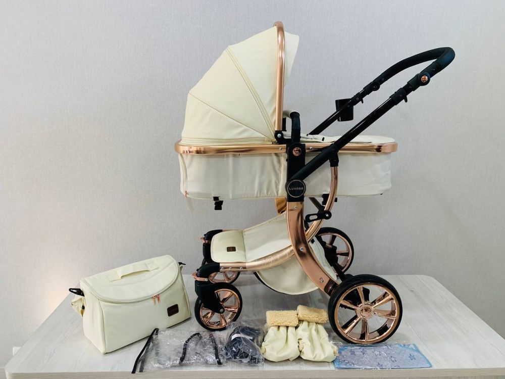 Luxmom экокожа premium stroller