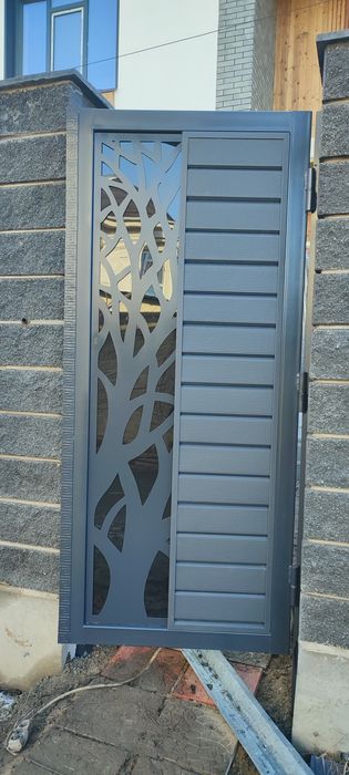 Ворота калитки в стиле хай-тек