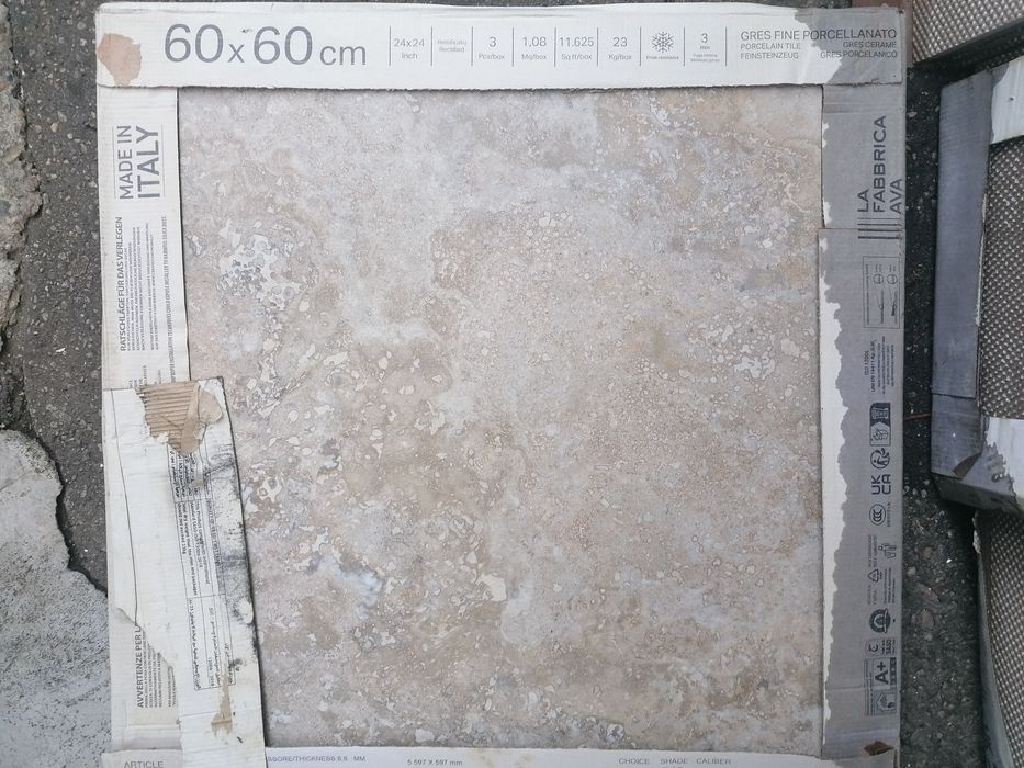 Faianță, Gresie diferite dimensiuni